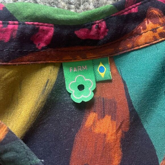 Vintage Farm Rio Button Down Tropical Short Sleeve Shirt, Size L - Picture 3 of 8